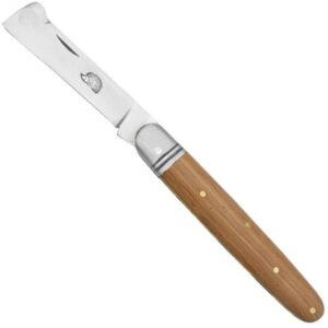 Couteau greffoir 8 cm manche bois de teck
