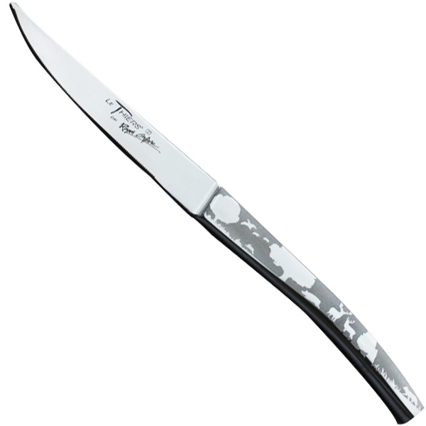 Coffret 6 couteaux de table de Thiers inox forgés décor chasse – Image 2